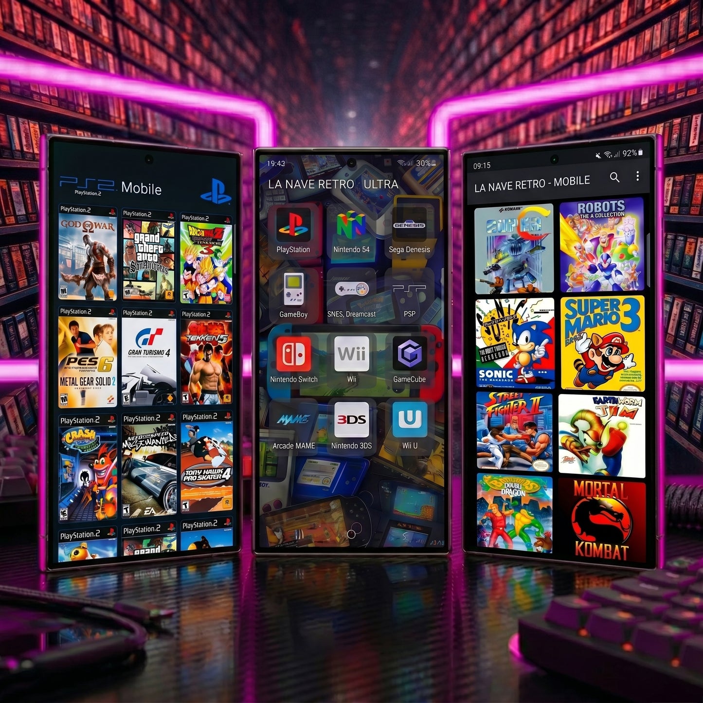 LA NAVE RETRO - ULTIMATE PACK MOBILE